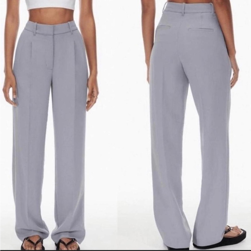 Aritzia Wilfred Effortless AUTHOR Pant - Gray (Ardoise) 10